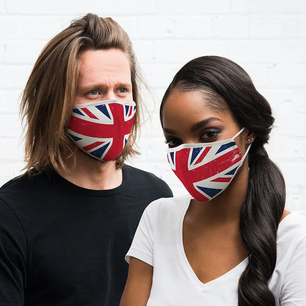 Personalized Adult Protective Cloth Face Mask - Great Britain Flag