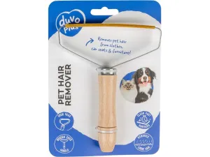 Pet hair remover brush in iron 15,5x12,5x2,5cm beige