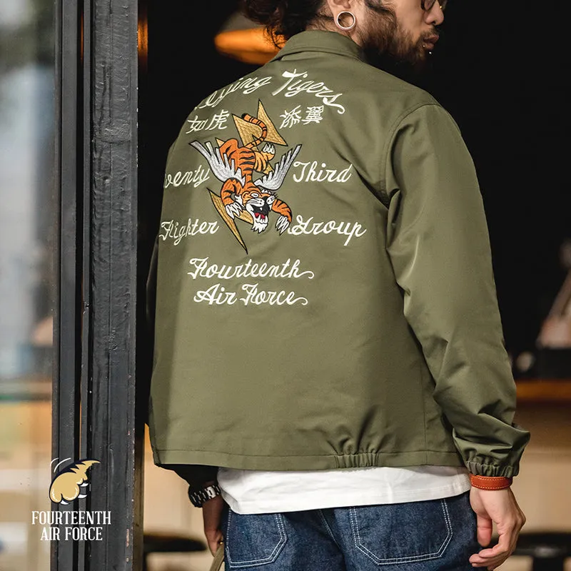 Retro Embroidery A2 Flying Tiger Jackets