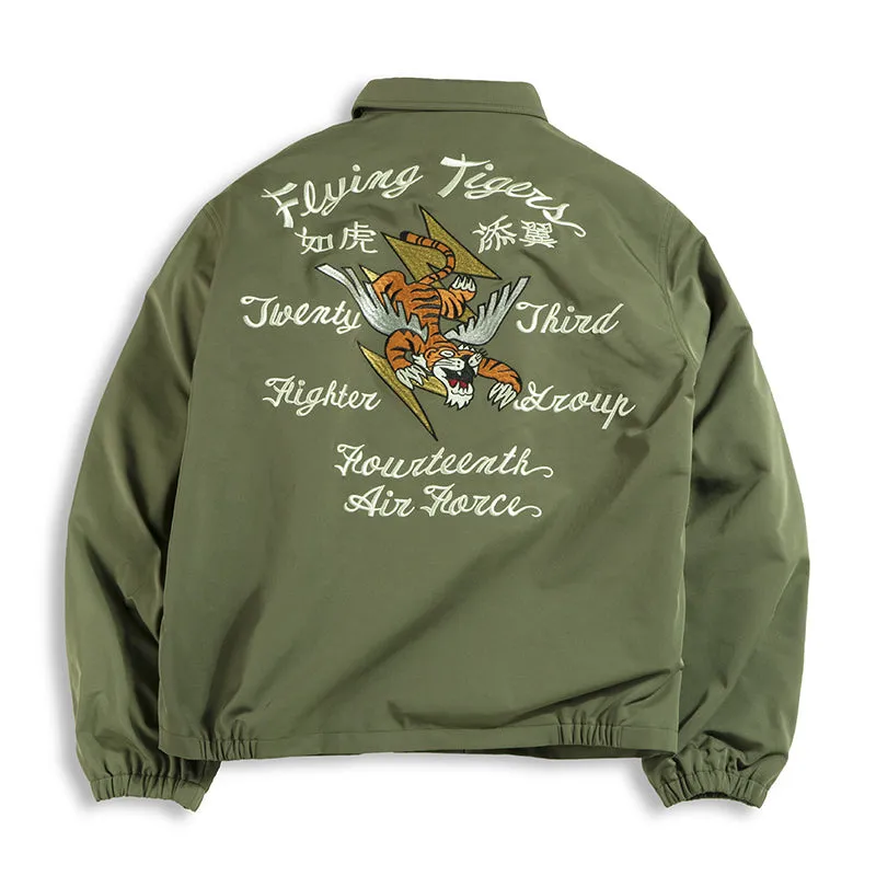 Retro Embroidery A2 Flying Tiger Jackets