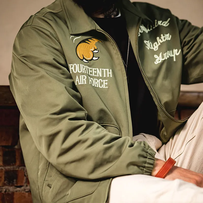 Retro Embroidery A2 Flying Tiger Jackets