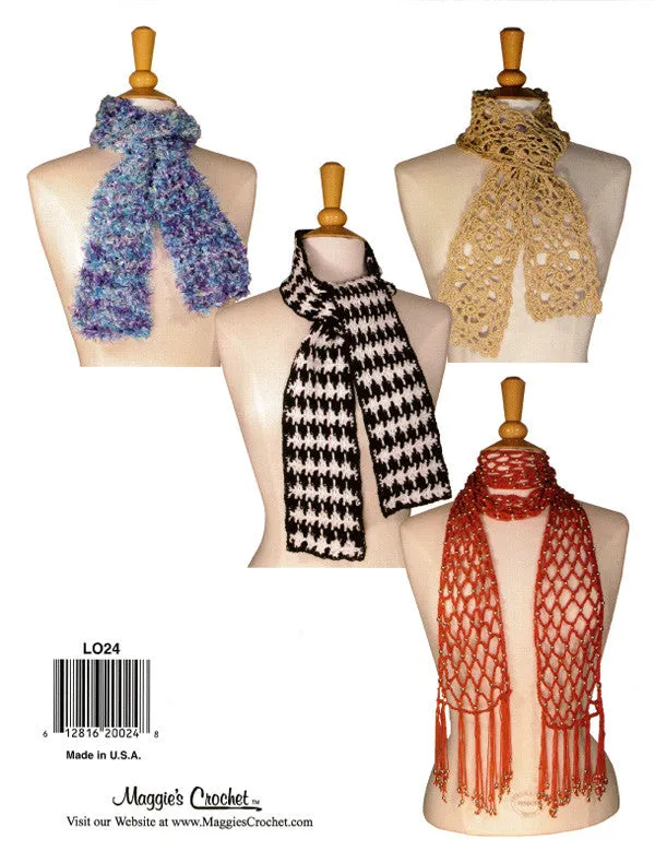 Scarves Crochet Pattern Leaflet