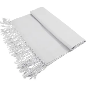 Solid Silver Pashmina Scarves