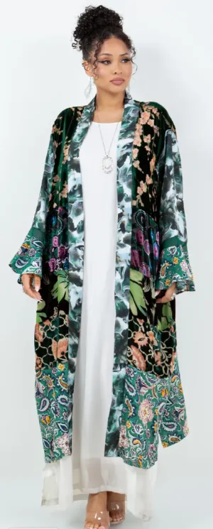 Sunheart  Boho Long Jacket Hippie Chic Resort Wear Sml-3X 